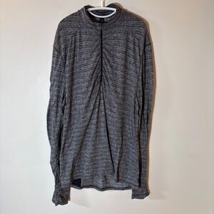 Lululemon Surge Warm Half-Zip‎ Heathered Black Size Large